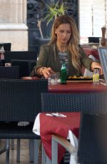 Pregnant MICHAELLA MCCOLLUM Out for Lunch in Spain 03/05/2018