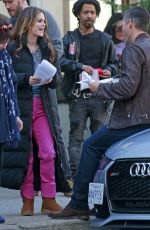 RACHEL BILSON on the Set of Take Two in Vancouver 03/17/2018