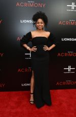 RACQUEL BIANCA at Acrimony Premiere in New York 03/27/2018
