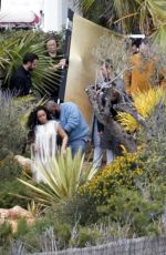 RIHANNA on the Set of a Photoshoot in Ibiza 03/21/2018
