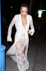 RITA ORA Arrives at Delilah in West Hollywood 03/13/2018