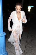 RITA ORA Arrives at Delilah in West Hollywood 03/13/2018