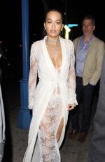RITA ORA Arrives at Delilah in West Hollywood 03/13/2018