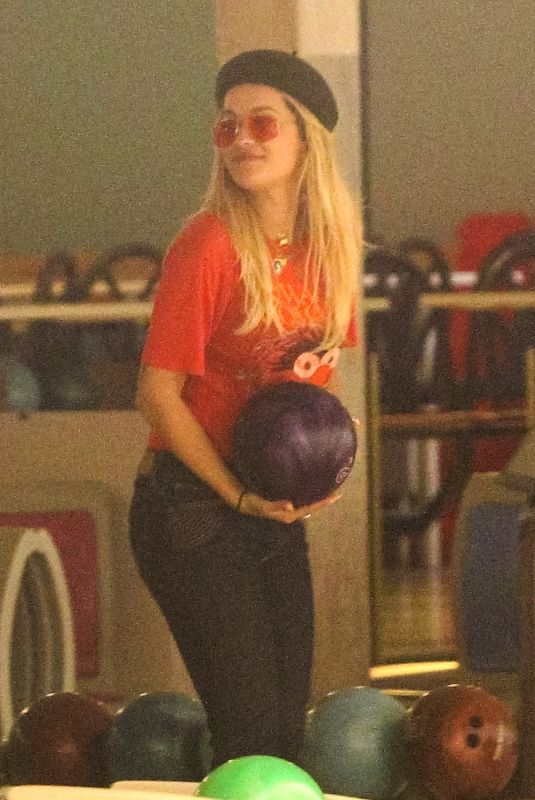 RITA ORA Night Out at Shatto 39 Lanes in Los Angeles 03/21/2018