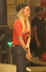 RITA ORA Night Out at Shatto 39 Lanes in Los Angeles 03/21/2018