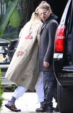 RITA ORA Visits a Friend in Westwood 03/16/2018