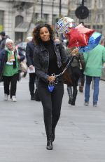 ROCHELLE HUMES Out and About in London 03/18/2018