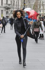 ROCHELLE HUMES Out and About in London 03/18/2018