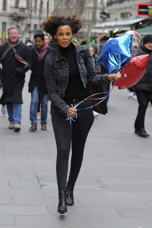 ROCHELLE HUMES Out and About in London 03/18/2018