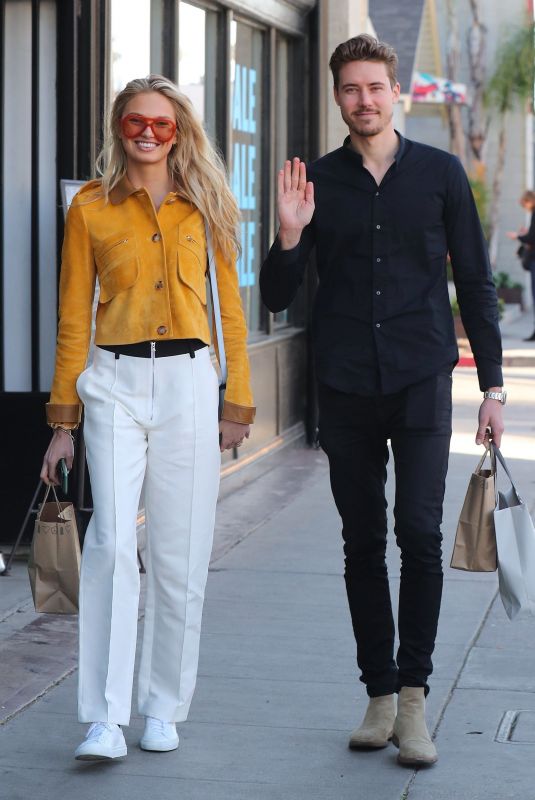 ROMEE STRIJD and Laurens Van Leeuwen Out in Venice 02/28/2018