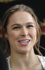 RONDA ROUSEY at WWE Press Conference at Met Life Stadium in East Rutherford 03/16/2018