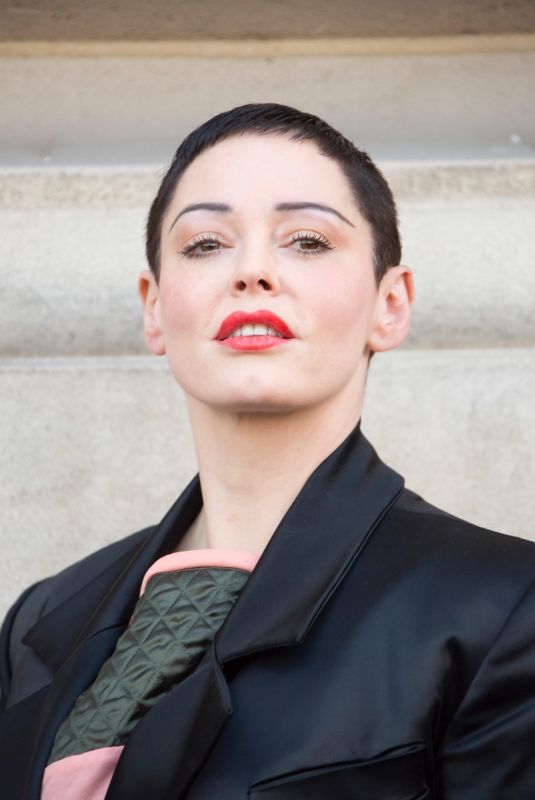 ROSE MCGOWAN at Vivienne Westwood Fashion Show at PFW in Paris 03/03/2018