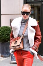 ROSIE HUNTINGTON-WHITELEY Leaves Crosby Hotel in New York 03/27/2018