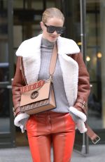 ROSIE HUNTINGTON-WHITELEY Leaves Crosby Hotel in New York 03/27/2018