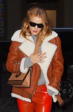 ROSIE HUNTINGTON-WHITELEY Leaves Crosby Hotel in New York 03/27/2018