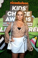 SAFFRON BARKER at Nickelodeon Kids’ Choice Awards Slime Soiree in Venice 03/23/2018