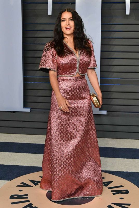 SALMA HAYEK at 2018 Vanity Fair Oscar Party in Beverly Hills 03/04/2018