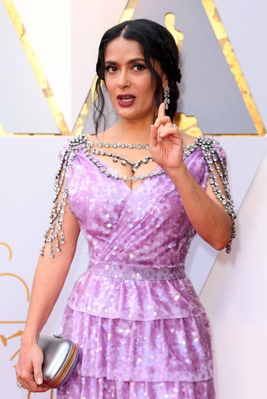 SALMA HAYEK at 90th Annual Academy Awards in Hollywood 03/04/2018