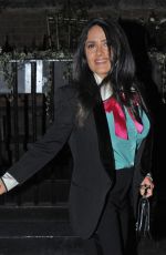SALMA HAYEK at Chiltern Firehouse in London 03/20/2018