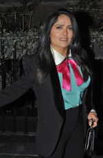 SALMA HAYEK at Chiltern Firehouse in London 03/20/2018