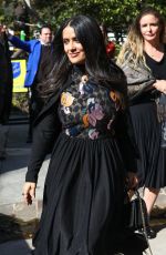 SALMA HAYEK Leaves Diane Von Furstenburgs Oscar Luncheon in Los Angeles 02/28/2018