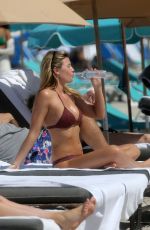 SAMANTHA HOOPES in Bikini at a Beach in Miami 03/17/2018