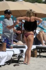 SAMANTHA HOOPES in Bikini at a Beach in Miami 03/17/2018