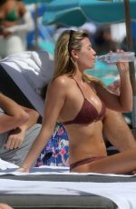 SAMANTHA HOOPES in Bikini at a Beach in Miami 03/17/2018