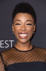 SAMIRA WILEY at The Handmaid’s Tale Panel at Paleyfest in Los Angeles 03/18/2018