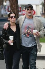 SANDRA BULLOCK and Bryan Randall Out in Studio City 03/03/2018