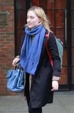 SAOIRSE RONAN Leaves Bowery Hotel in New York 03/01/2018