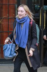 SAOIRSE RONAN Leaves Bowery Hotel in New York 03/01/2018