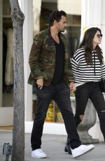 SARA SAMPAIO and Oliver Ripley Out Shopping in Beverly Hills 03/05/2018