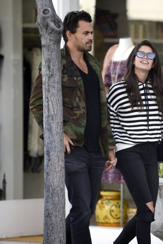 SARA SAMPAIO and Oliver Ripley Out Shopping in Beverly Hills 03/05/2018