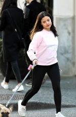 SARAH JEFFERY Out with Her Dog in Vancouver 03/19/2018