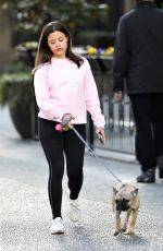 SARAH JEFFERY Out with Her Dog in Vancouver 03/19/2018