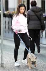 SARAH JEFFERY Out with Her Dog in Vancouver 03/19/2018