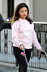 SARAH JEFFERY Out with Her Dog in Vancouver 03/19/2018