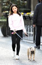 SARAH JEFFERY Out with Her Dog in Vancouver 03/19/2018