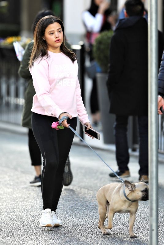 SARAH JEFFERY Out with Her Dog in Vancouver 03/19/2018