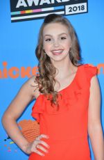 SAVANNAH MAY at 2018 Kids’ Choice Awards in Inglewood 03/24/2018