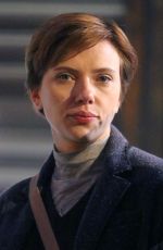 SCARLETT JOHANSSON on the Set of Noah Baumbach