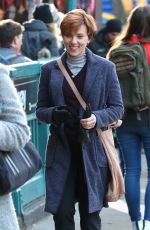 SCARLETT JOHANSSON on the Set of Noah Baumbach