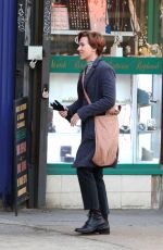 SCARLETT JOHANSSON on the Set of Noah Baumbach