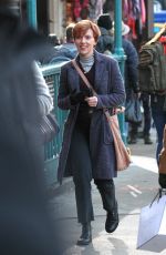 SCARLETT JOHANSSON on the Set of Noah Baumbach