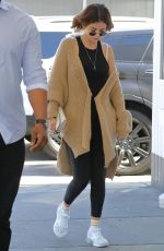 SELENA GOMEZ at a Gas Station in Los Angeles 03/28/2018