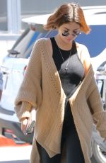 SELENA GOMEZ at a Gas Station in Los Angeles 03/28/2018