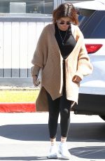 SELENA GOMEZ at a Gas Station in Los Angeles 03/28/2018