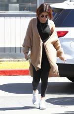 SELENA GOMEZ at a Gas Station in Los Angeles 03/28/2018