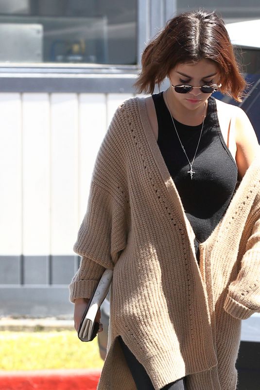 SELENA GOMEZ at a Gas Station in Los Angeles 03/28/2018